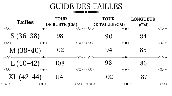 Guide des tailles